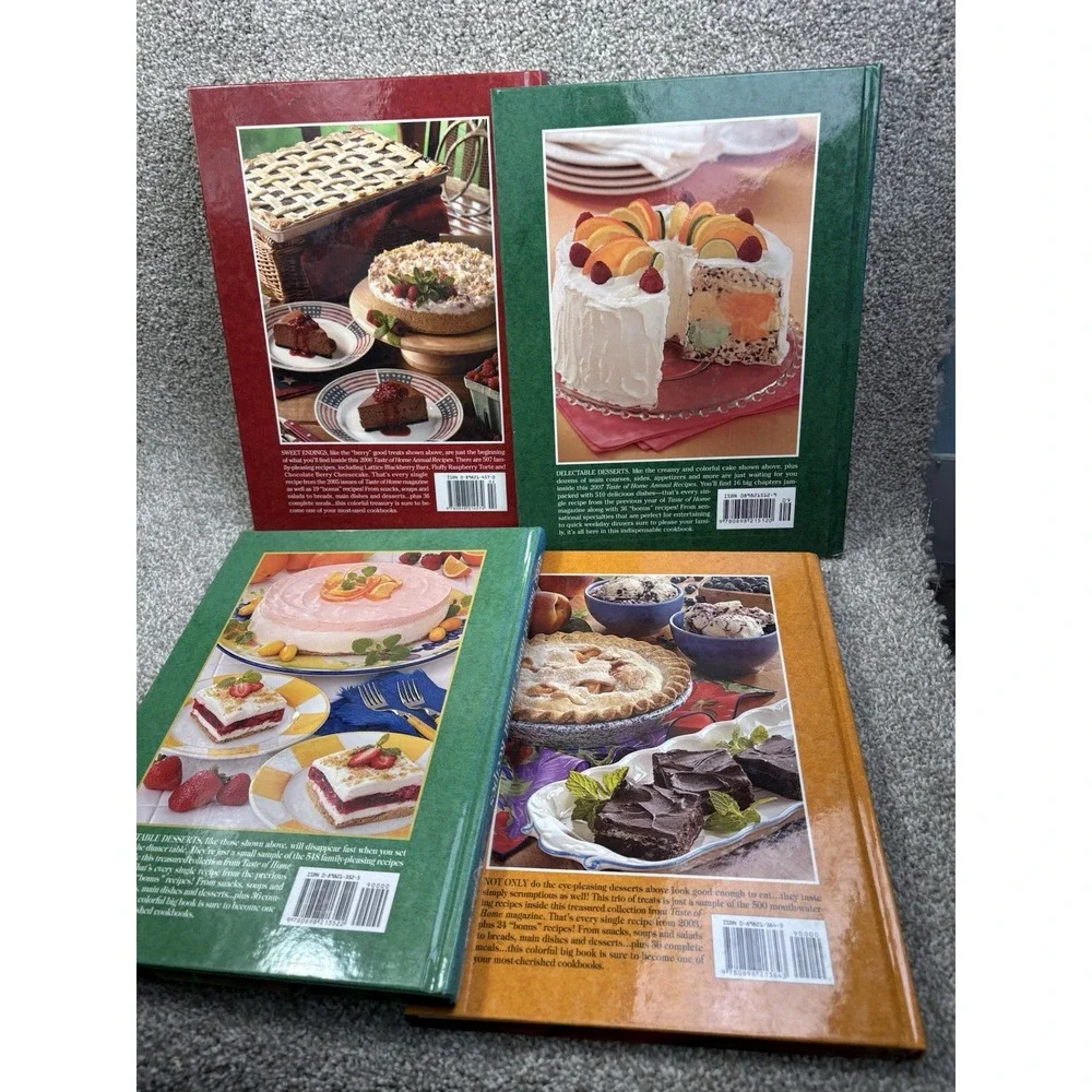 Taste of Home Annual Recipes Cookbook Lot 4 Books‎ 2003 2004 2006 2007 Hardcover